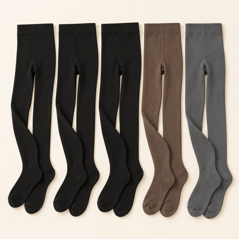 Opaque Tights Wardrobe — Black / Cocoa / Grey