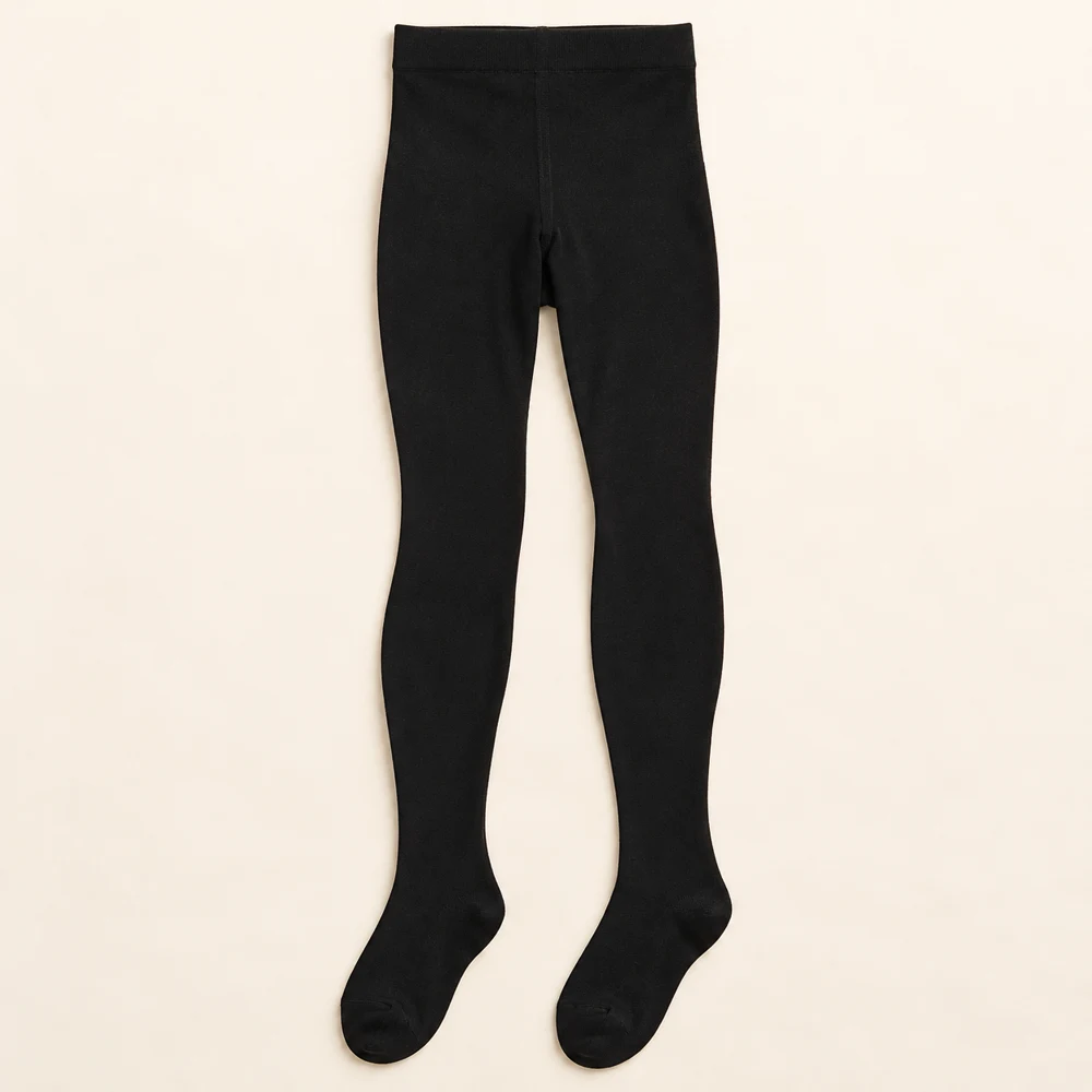 Blush Opaque Tights — Black